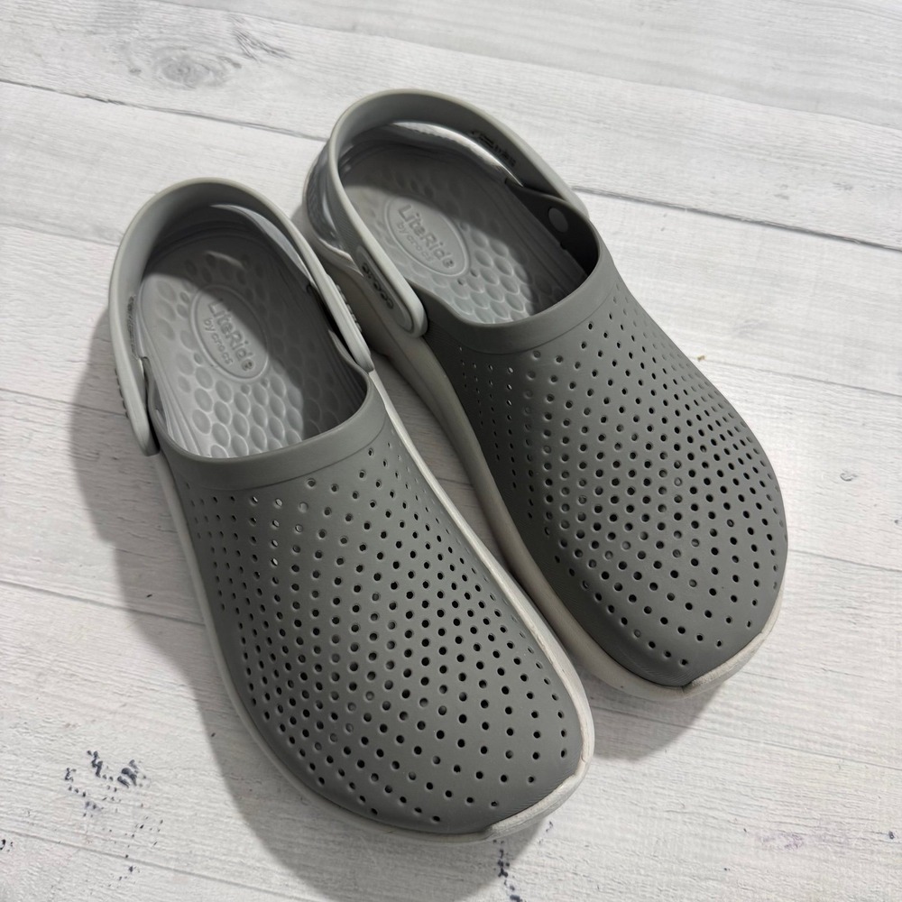 Crocs LiteRide 360 Clogs Ultra Light Comfort Casual Shoes grey men 7 women's 9